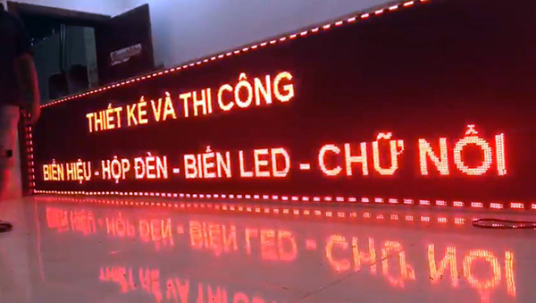Thi Công Biển Quảng Cáo LED Chạy Chữ Chuyên Nghiệp