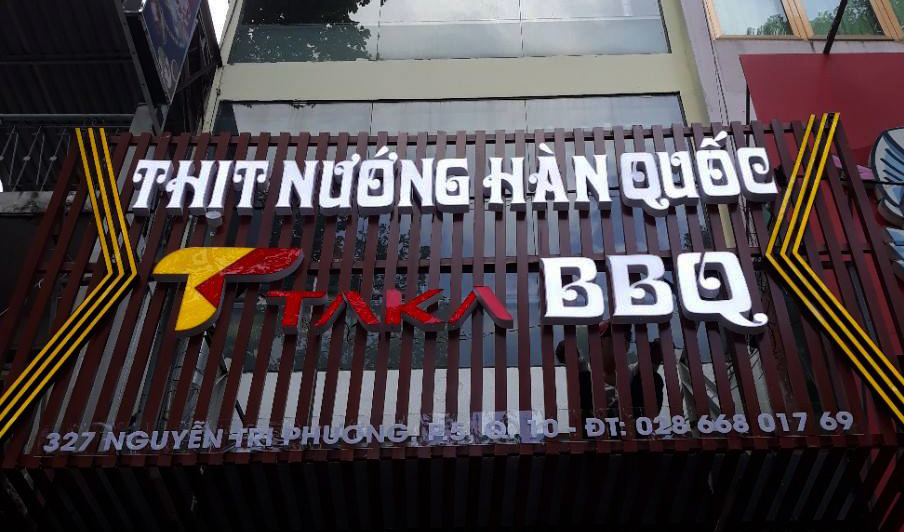 Thi Công Biển Hiệu Quán Ăn Đẹp
