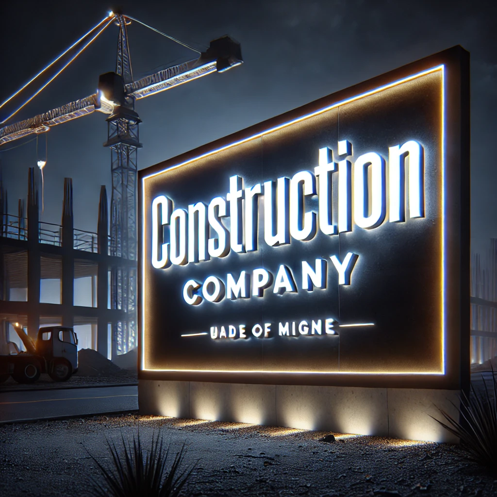 Thiết Kế Bảng Hiệu Công Ty Xây Dựng