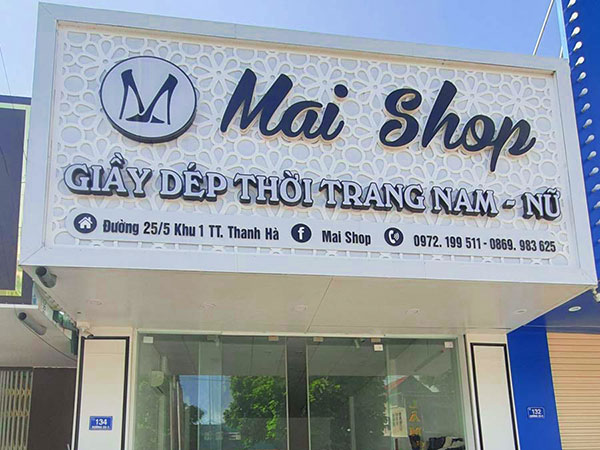 Mẫu Bảng Hiệu Trắng Đẹp