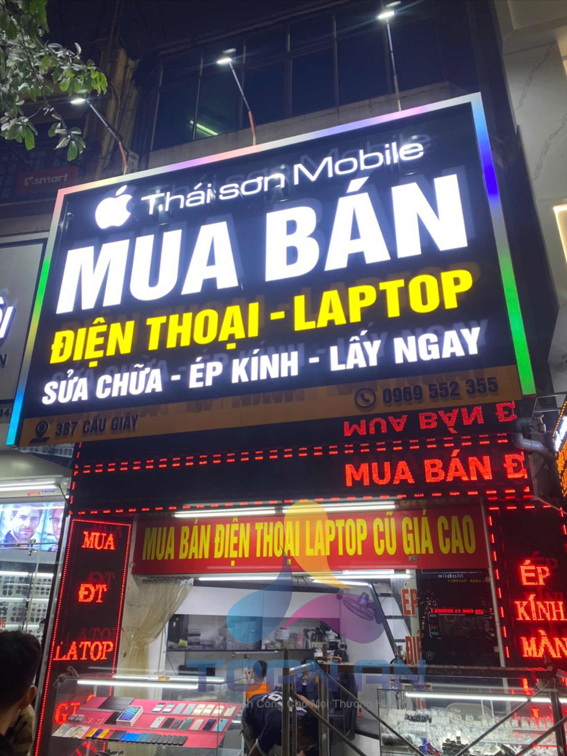 Thi Công Biển Cửa Hàng Điện Thoại Chuyên Nghiệp