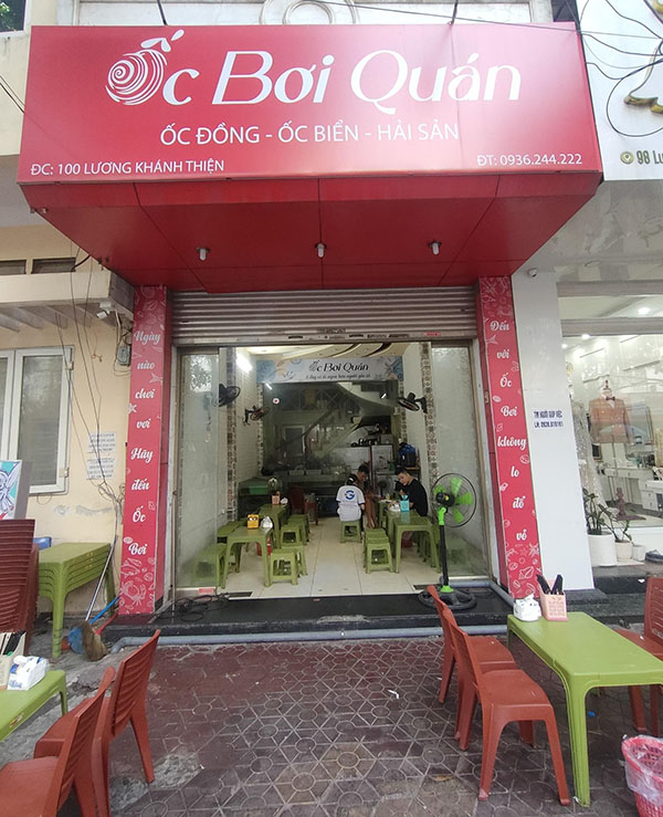 Thi Công Biển Quảng Cáo Quán Ốc Đẹp