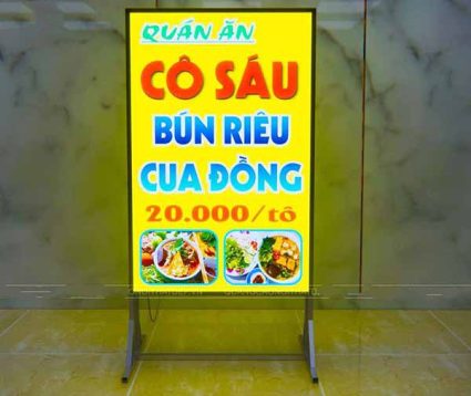 Mẫu Hộp Đèn Quán Ăn Đẹp