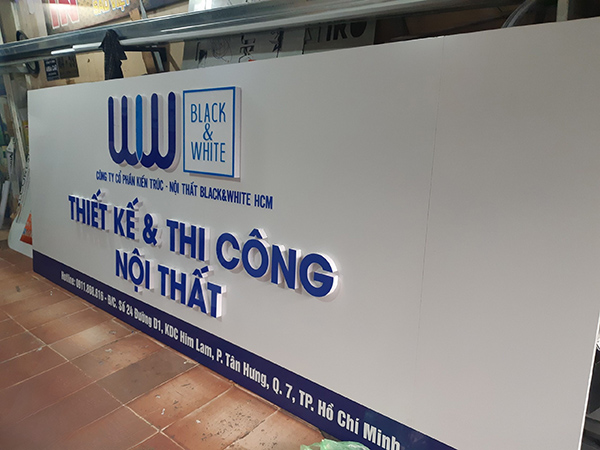 Thi Công Bảng Hiệu Công Ty Nội Thất Đẹp