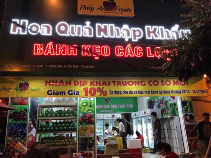 Thiết Kế Bảng Hiệu Cửa Hàng Trái Cây Đẹp, Nổi Bật