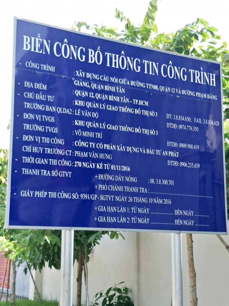 Mẫu Bảng Hiệu Thi Công Xây Dựng Đẹp, Chuẩn Công Trình