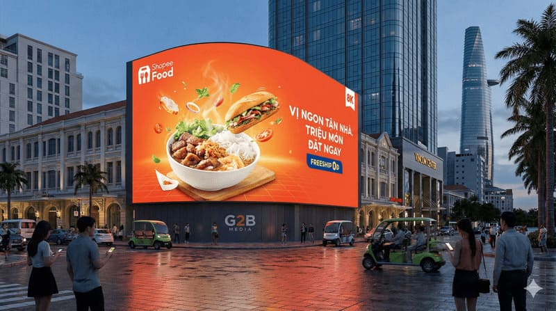 Mẫu Bảng Quảng Cáo LED Đẹp Năm 2026