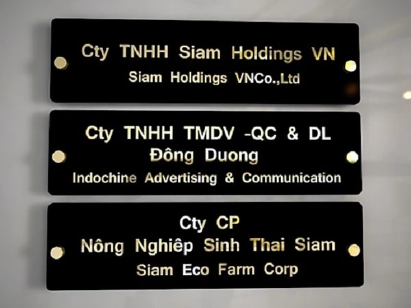 Làm biển tên công ty chuyên nghiệp tại TP.HCM