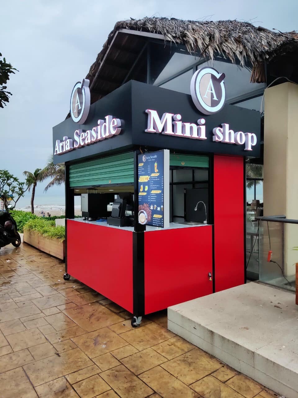 Thi công quầy bán hàng di động