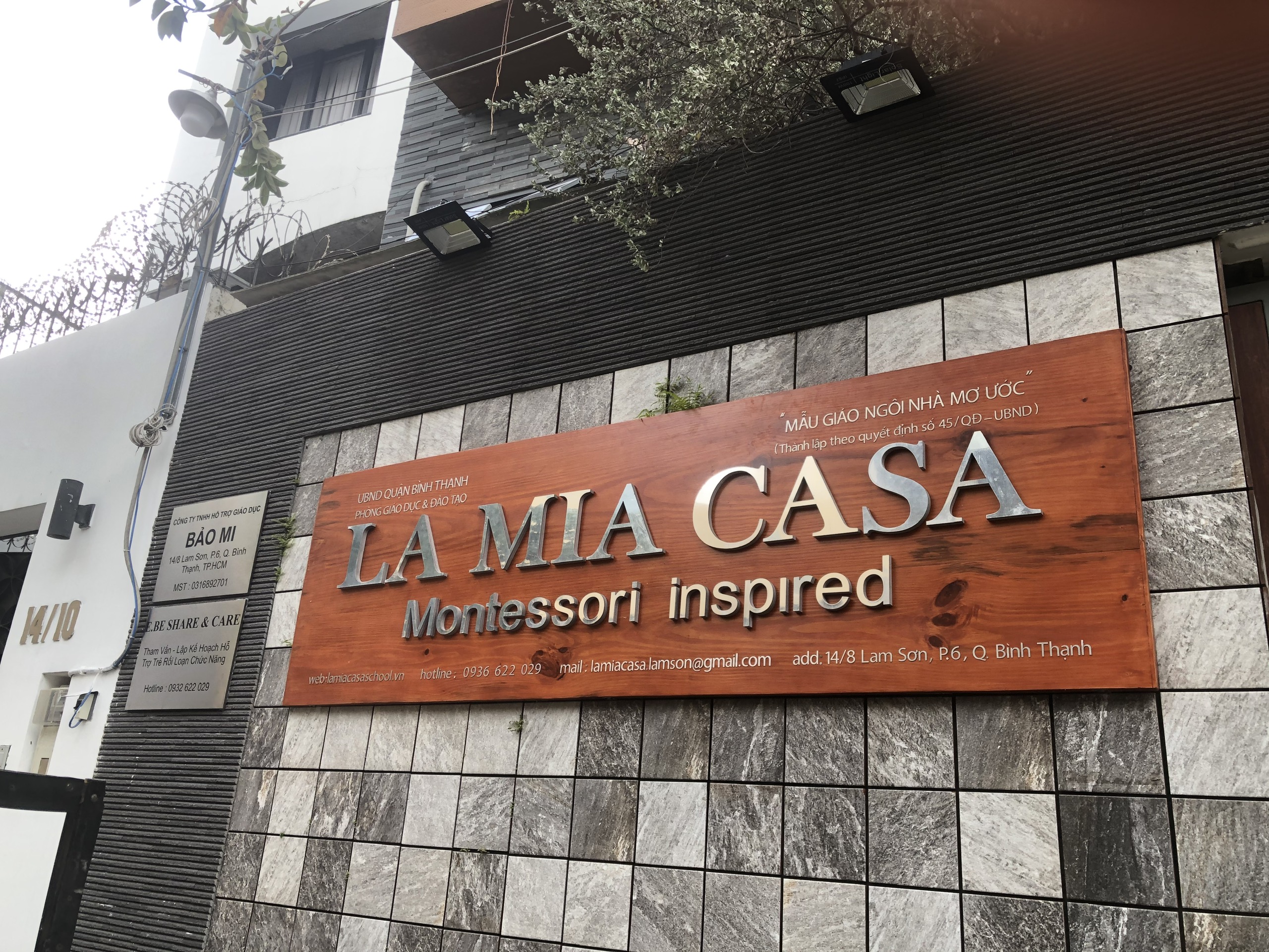 Dự Án Bảng Hiệu Hệ Thống Trường Mầm Non LA MIA CASA
