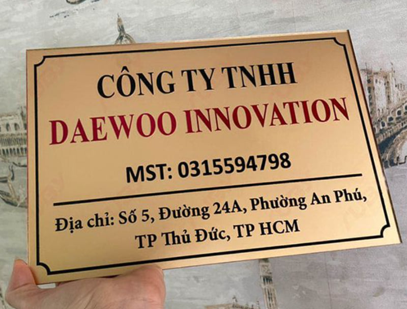 Thi Công Bảng Tên Công Ty