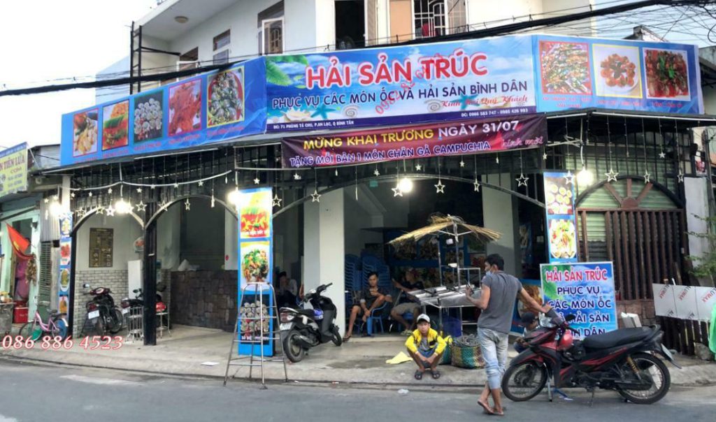 Thi Công Bảng Quảng Cáo Hải Sản
