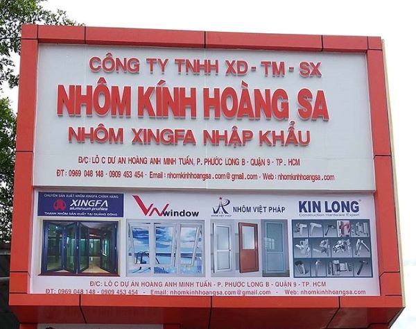 Thi công bảng hiệu nhôm chuyên nghiệp