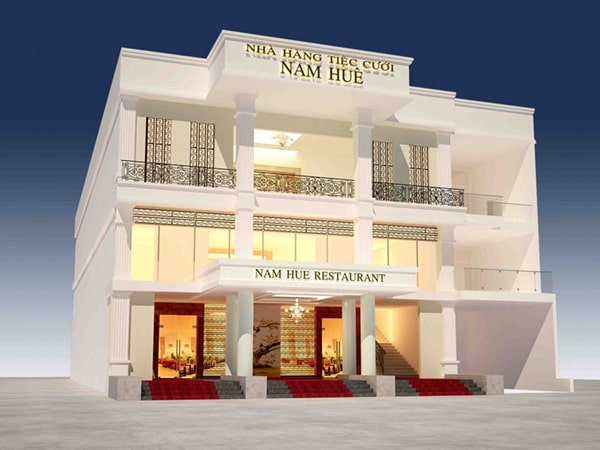 Mẫu Bảng Hiệu Nhà Hàng Tiệc Cưới Đẹp