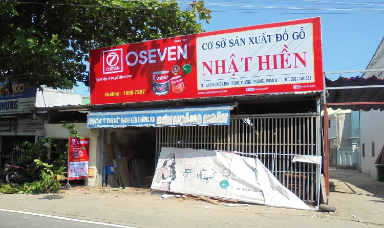 Thi công biển quảng cáo 2 mặt