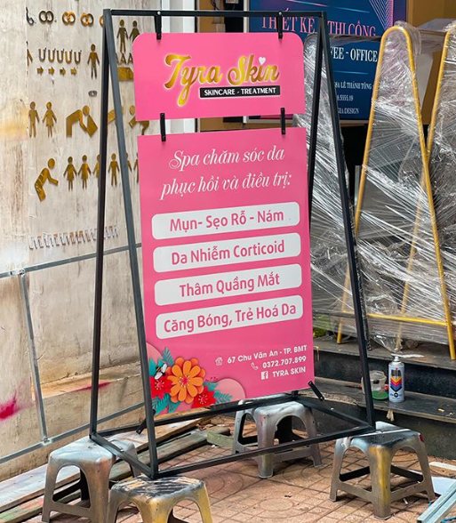 Thiết Kế Biển Quảng Cáo 2 Mặt