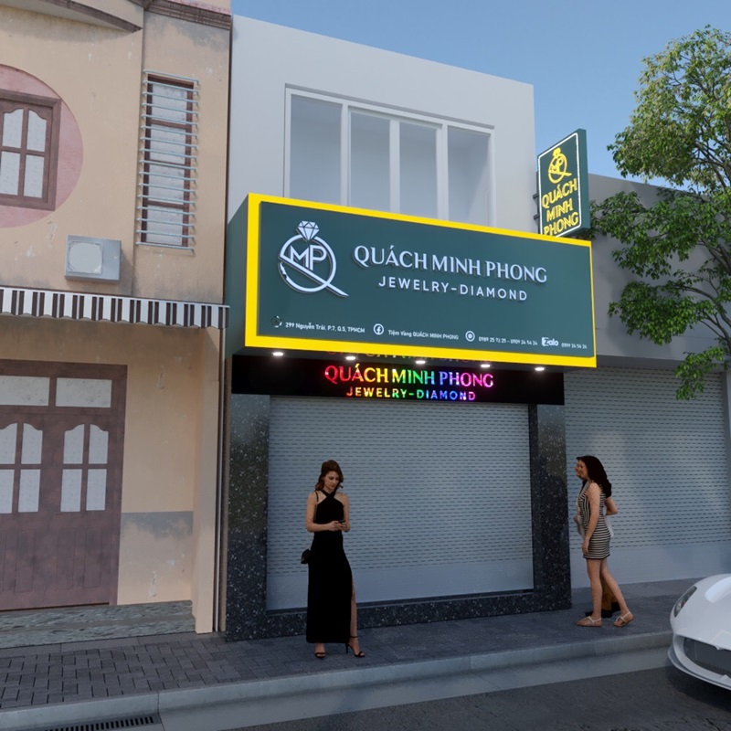 Thiết Kế Biển Quảng Cáo 2 Mặt
