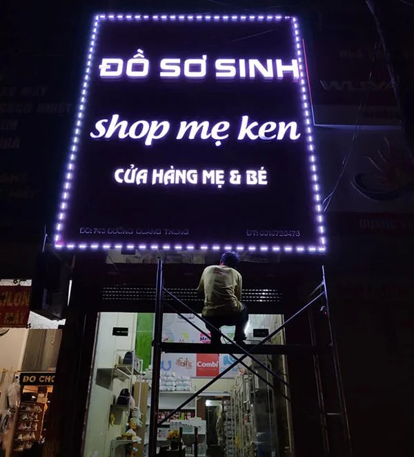 Thiết Kế Bảng Hiệu Chữ Mica