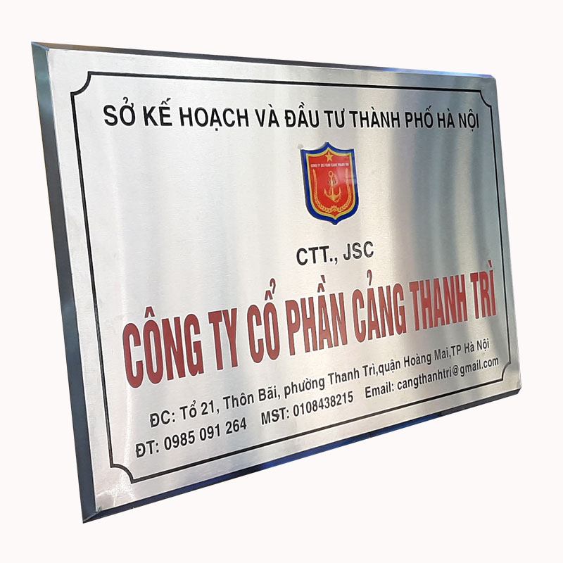 Thiết Kế Biển Công Ty Inox