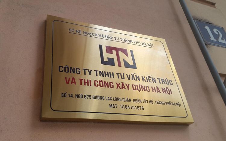 Thiết Kế Biển Công Ty Inox