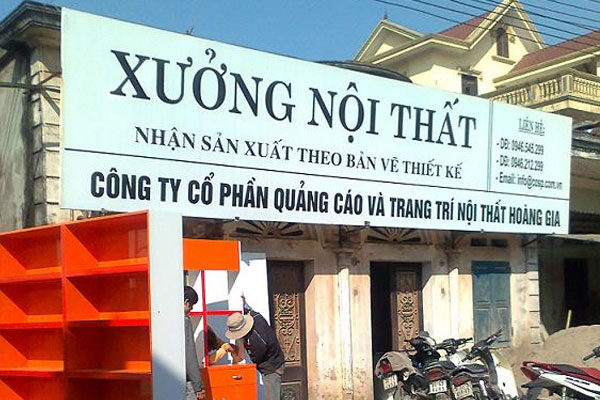 Thi Công Biển Quảng Cáo Gỗ