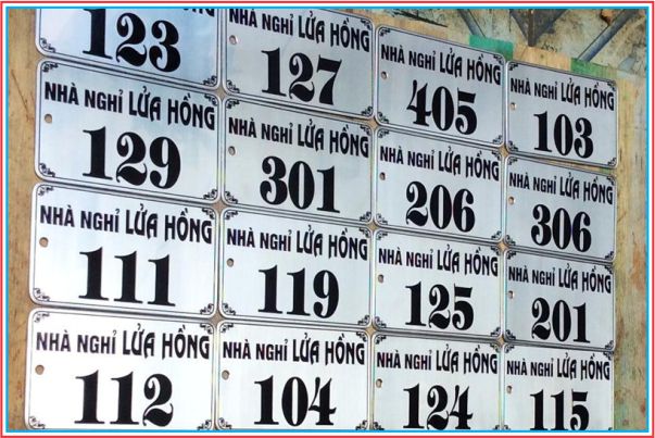 Thi Công Bảng Số Phòng