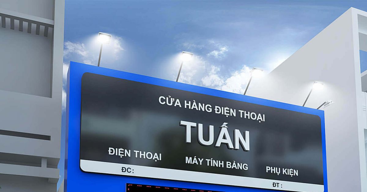 Thiết Kế Bảng LED Điện Thoại