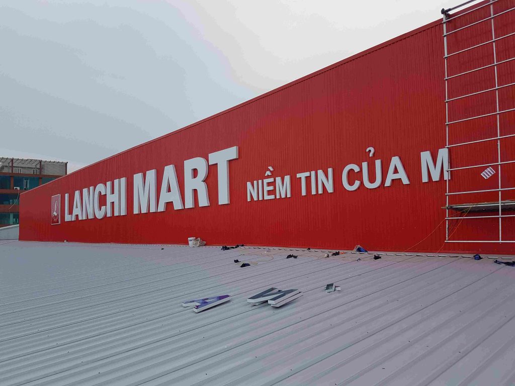 Thi công biển siêu thị chuyên nghiệp