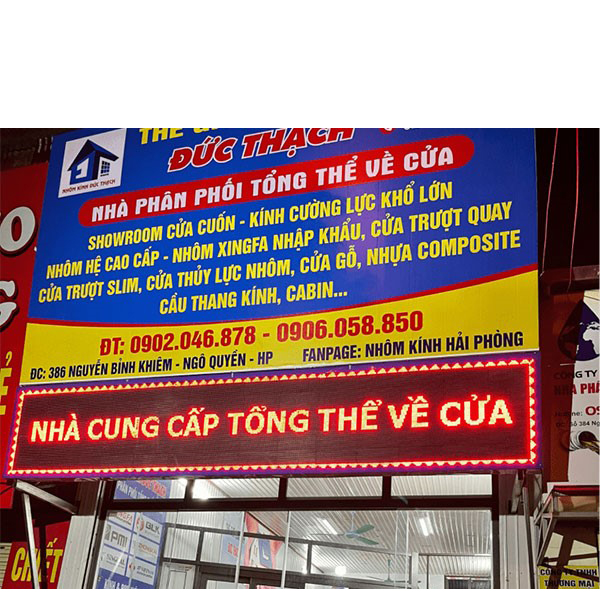 Bảng hiệu cửa nhôm