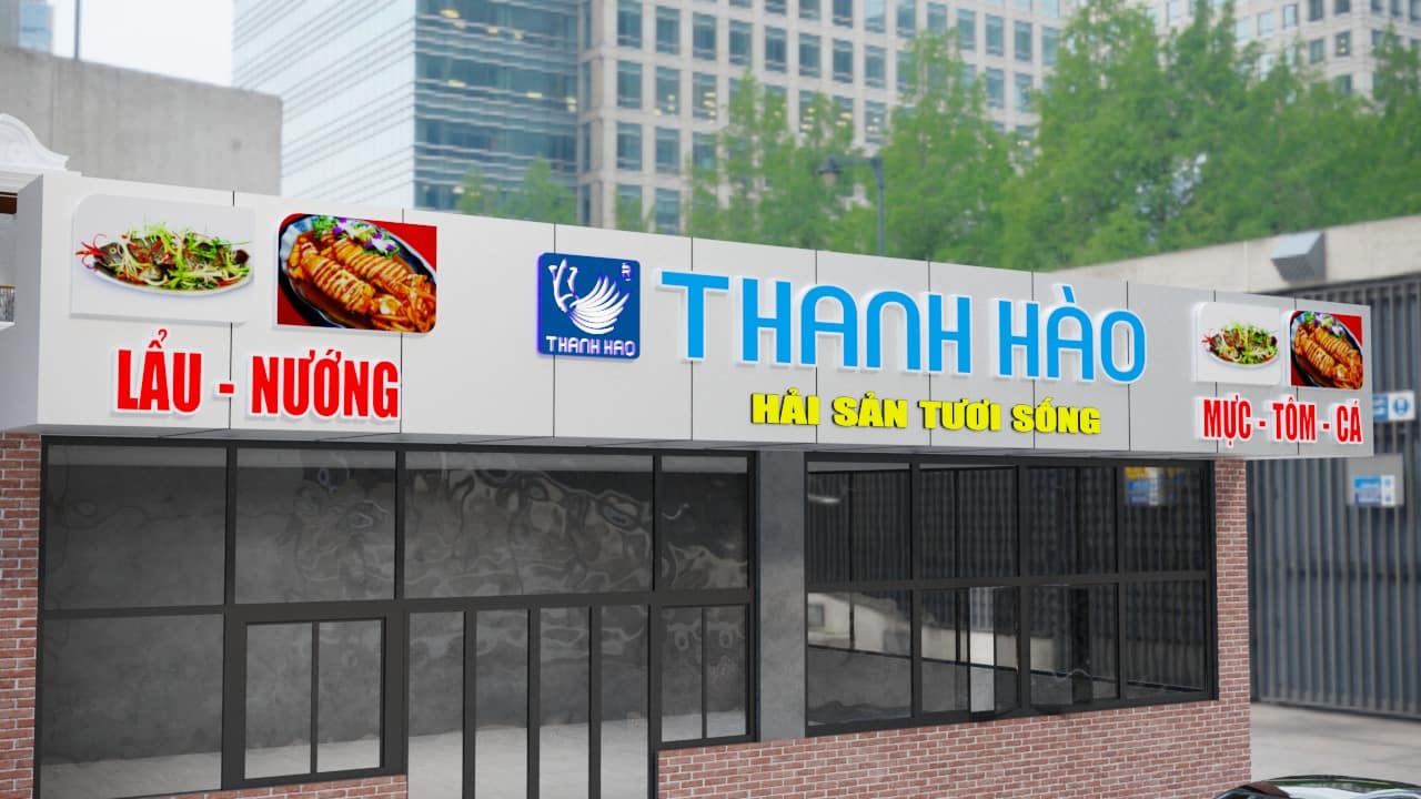 Thi Công Bảng Hiệu Quán Nhậu Hải Sản Tại TP.HCM