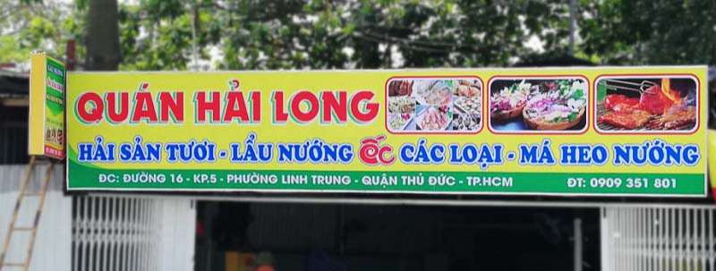 Thi công biển quảng cáo quán nướng tại TP.HCM
