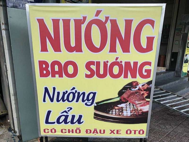 Thiết kế biển quảng cáo quán nướng chuyên nghiệp tại TP.HCM