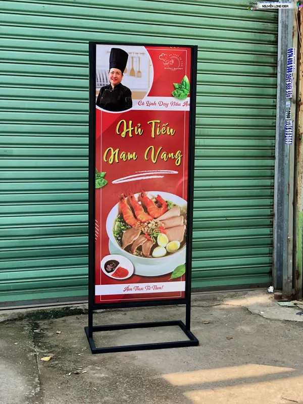 Thiết kế bảng quảng cáo chữ A