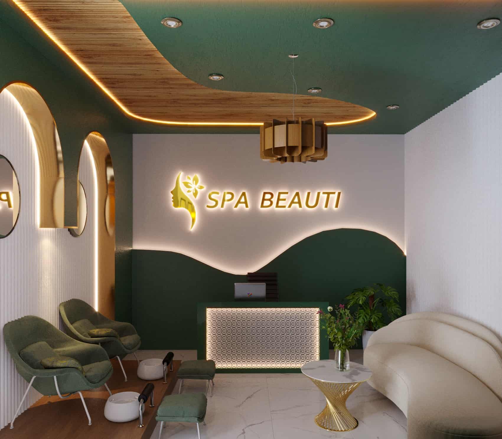 Thiết kế bảng hiệu spa sang trọng tại TP.HCM