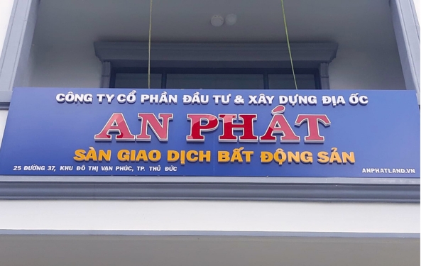 Thi Công Bảng Hiệu Công Ty Xây Dựng Tại TP.HCM