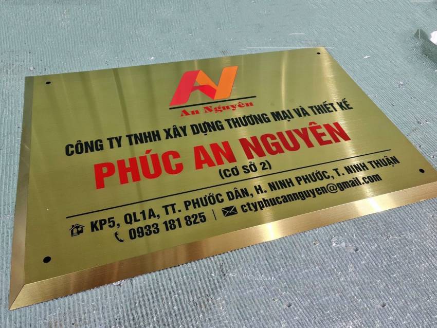 Thiết Kế Bảng Hiệu Công Ty Xây Dựng Tại TP.HCM