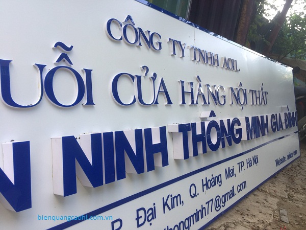 Thi Công Bảng Alu Chữ Nổi Đèn LED Tại TP.HCM