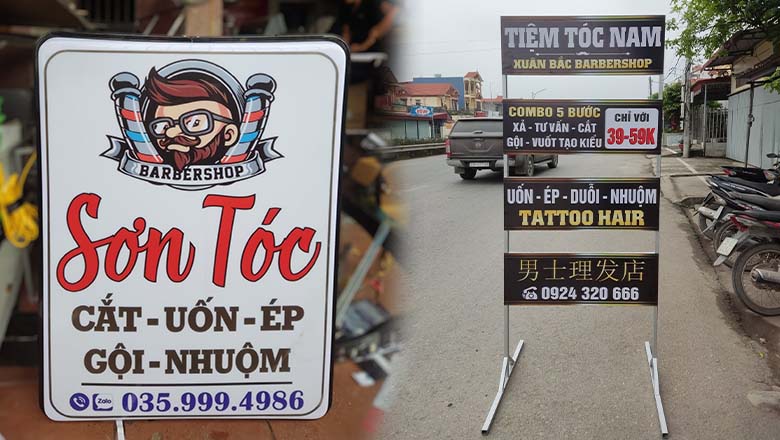 Bảng Quảng Cáo Tiệm Tóc