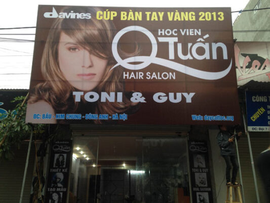 Thi Công Bảng Quảng Cáo Tiệm Tóc