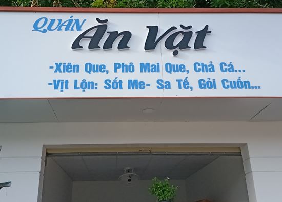 Thi Công Biển Quảng Cáo Quán Ăn Vặt