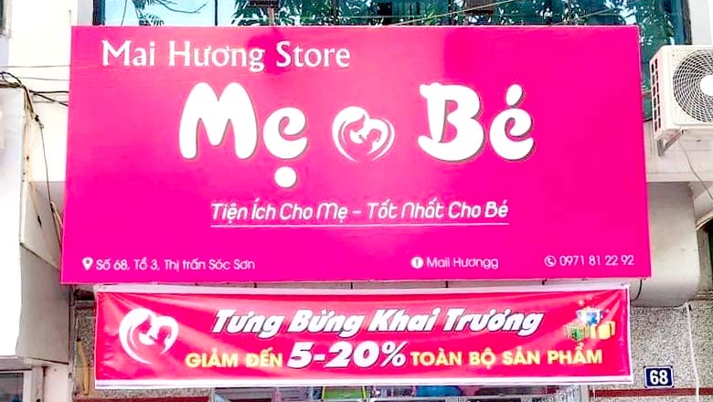 Thi Công Bảng Quảng Cáo Shop Quần Áo