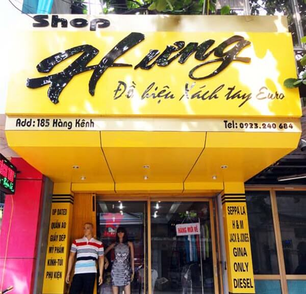 Thi Công Bảng Quảng Cáo Shop Quần Áo