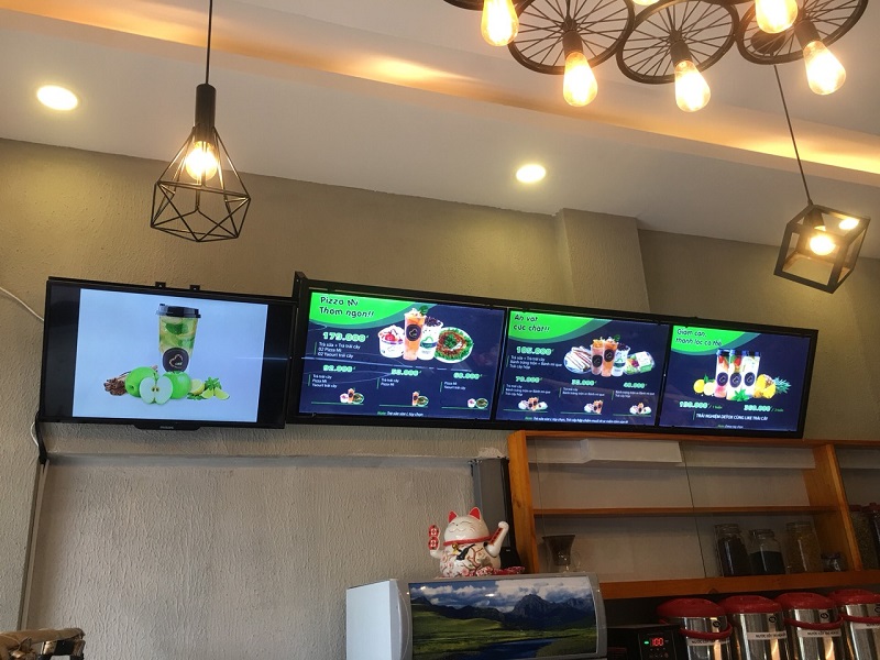 Thi Công Bảng Đèn LED Trà Sữa