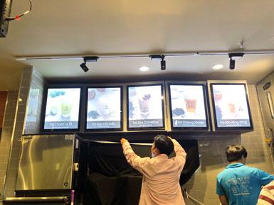 Thi Công Bảng Đèn LED Trà Sữa