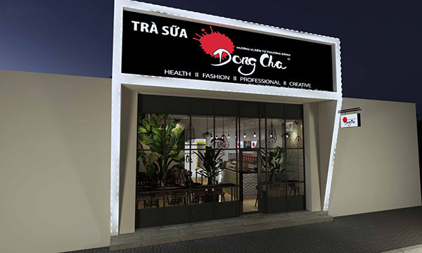 Thiết Kế Bảng Đèn LED Trà Sữa