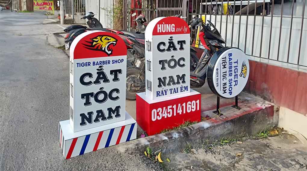 Thi Công Bảng Hiệu Barber Shop