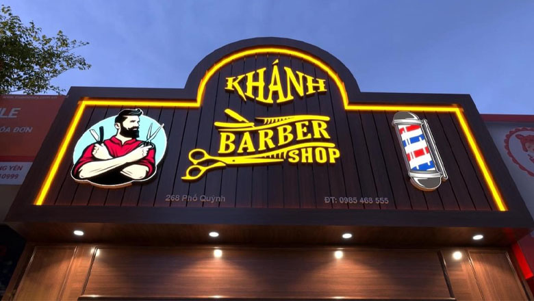 Thi Công Bảng Hiệu Barber Shop