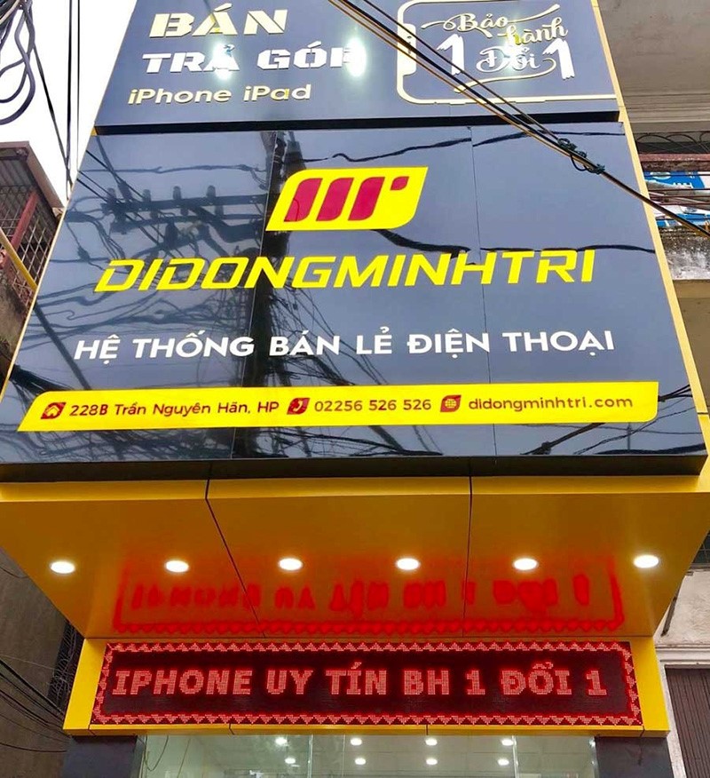 Thi Công Biển Hiệu Cửa Hàng Điện Thoại