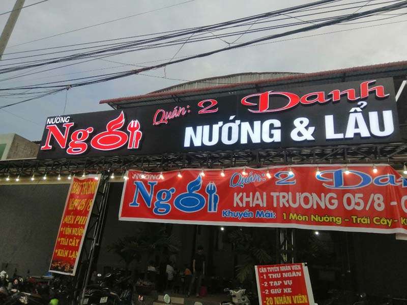 Thiết Kế Bảng Hiệu Quán Nướng