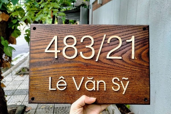 Bảng Số Nhà Bằng Gỗ Đẹp